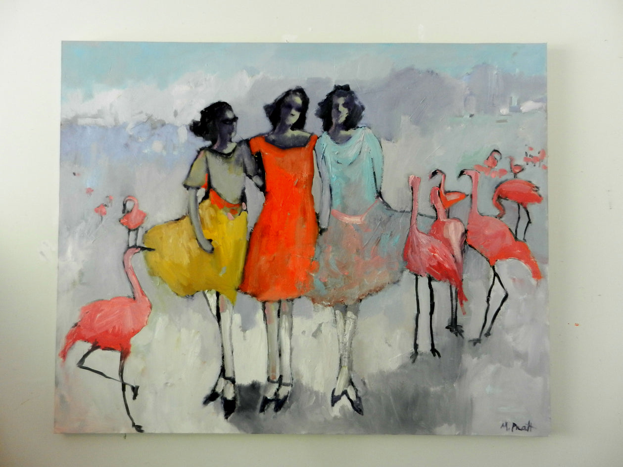 Flamingo Cha Cha by Mary Pratt |  Context View of Artwork 