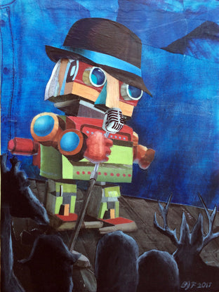 Original art for sale at UGallery.com | I Did It My Way by Diane Flick | $625 | mixed media artwork | 8' h x 6' w | photo 1