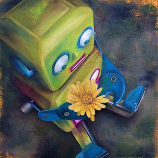 Original art for sale at UGallery.com | It Loves Me by Diane Flick | $975 | mixed media artwork | 12' h x 12' w | photo 1