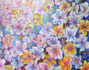 Original art for sale at UGallery.com | Floral Abstract by Natasha Tayles | $1,025 | acrylic painting | 36' h x 24' w | photo 4