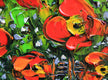 Original art for sale at UGallery.com | Never Ending Poppies by Lisa Elley | $400 | oil painting | 10' h x 10' w | thumbnail 4