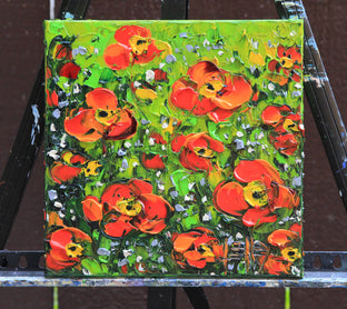 Never Ending Poppies by Lisa Elley |  Context View of Artwork 