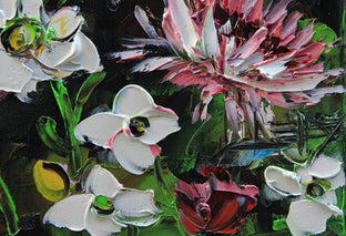 Original art for sale at UGallery.com | Delicate Spring by Lisa Elley | $325 | oil painting | 10' h x 10' w | photo 3
