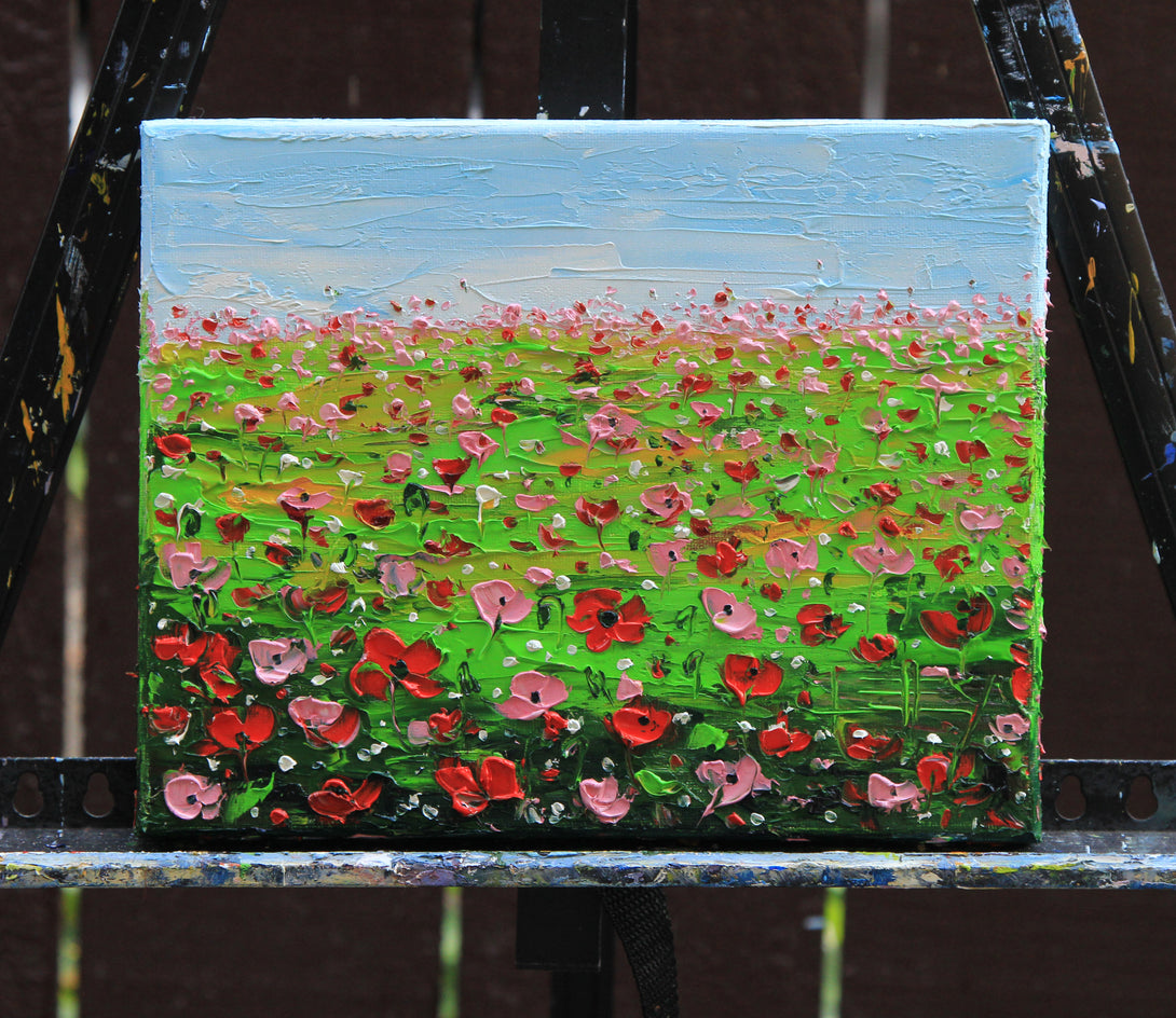 Poppy Field by Lisa Elley |  Context View of Artwork 