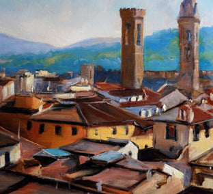 Florentine Rooftops by Jonelle Summerfield |   Closeup View of Artwork 