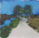 Original art for sale at UGallery.com | Florida Road by Janet Dyer | $225 | acrylic painting | 10' h x 10' w | thumbnail 1