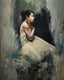Original art for sale at UGallery.com | Flower Girl by Gary Leonard | $2,275 | oil painting | 30' h x 24' w | thumbnail 1