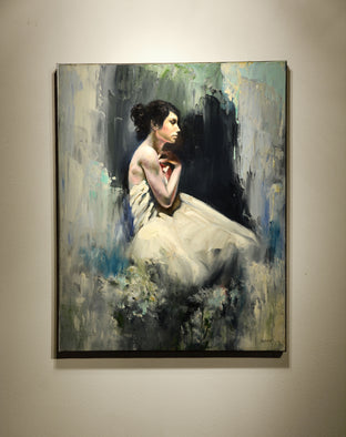Original art for sale at UGallery.com | Flower Girl by Gary Leonard | $2,275 | oil painting | 30' h x 24' w | photo 2