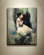 Original art for sale at UGallery.com | Flower Girl by Gary Leonard | $2,275 | oil painting | 30' h x 24' w | thumbnail 2