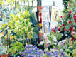 Original art for sale at UGallery.com | Flower Market, Paris by Catherine McCargar | $1,350 | watercolor painting | 18' h x 24' w | thumbnail 3
