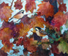 Original art for sale at UGallery.com | Fluttery Leaves by Melissa Gannon | $550 | mixed media artwork | 15' h x 18.25' w | thumbnail 1