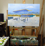 Original art for sale at UGallery.com | Fly Away by Mitchell Freifeld | $1,100 | oil painting | 25' h x 35' w | thumbnail 3