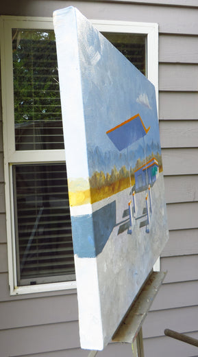 Fly Away by Mitchell Freifeld |  Side View of Artwork 