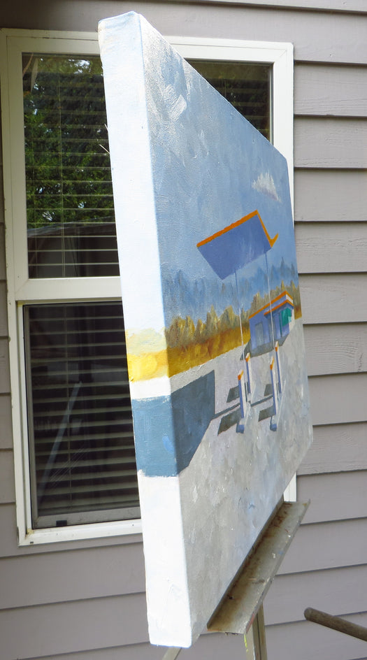 Fly Away by Mitchell Freifeld |  Side View of Artwork 