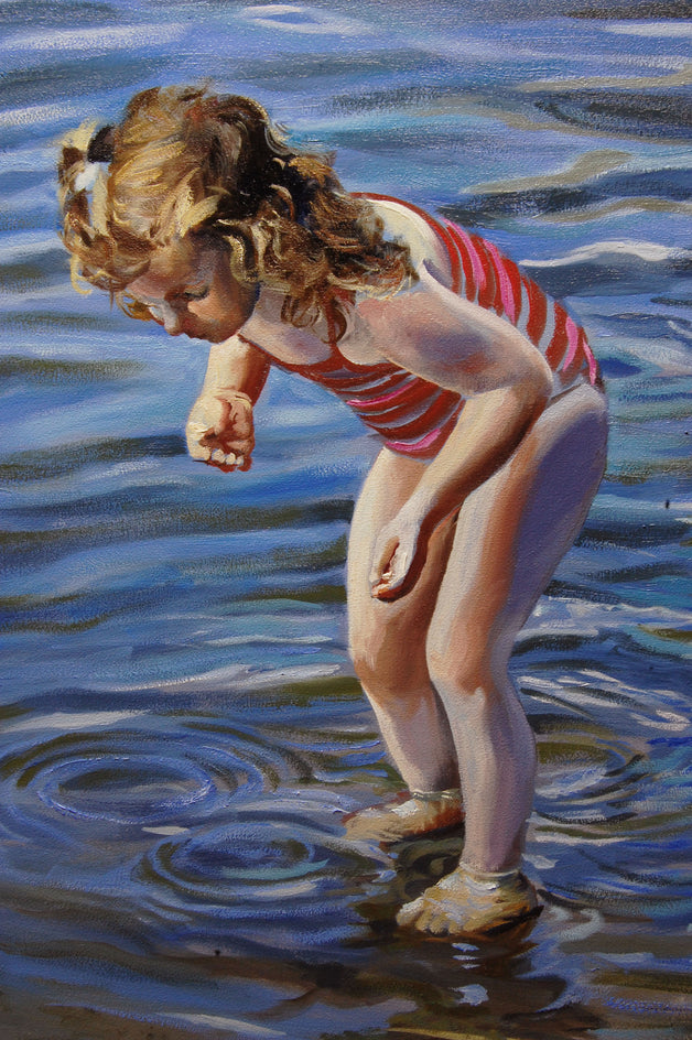 Following The Fish by Onelio Marrero |  Closeup View of Artwork 