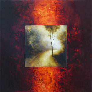 Original art for sale at UGallery.com | Forest Road by Candice Eisenfeld | $4,200 | acrylic painting | 36' h x 36' w | photo 1