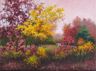 Forsythia Ascending by Suzanne Massion |  Artwork Main Image 
