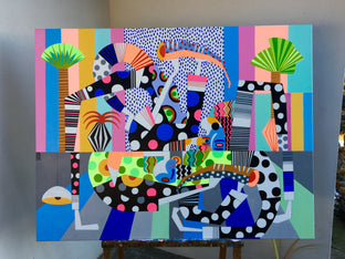 Original art for sale at UGallery.com | Stripped Dream by Frantisek Florian | $2,800 | acrylic painting | 41.3' h x 54' w | photo 3