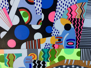 Original art for sale at UGallery.com | Stripped Dream by Frantisek Florian | $2,800 | acrylic painting | 41.3' h x 54' w | photo 4