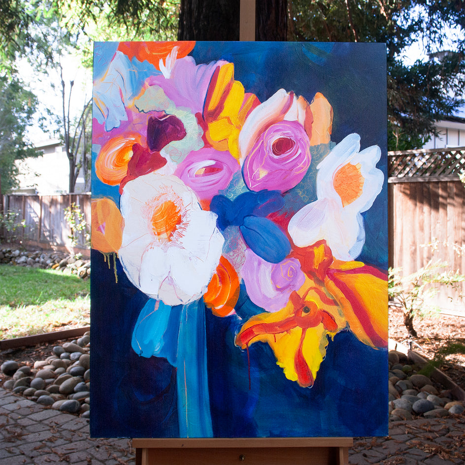 Free (Blue Ribbon) by Ruth-Anne Siegel |  Context View of Artwork 