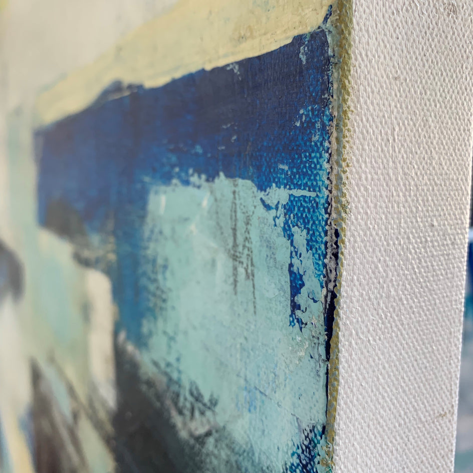 Free Thinking by Julie Weaverling |  Side View of Artwork 