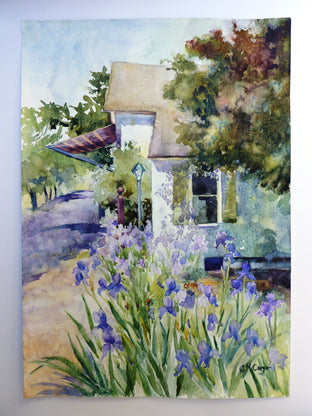 Original art for sale at UGallery.com | French Laundry by Catherine McCargar | $850 | watercolor painting | 20' h x 14' w | photo 3