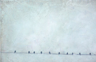 Friends and Neighbors by Sally Adams |  Side View of Artwork 