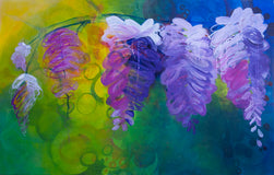 Original art for sale at UGallery.com | Front Porch on a Sunny Day by Ruth-Anne Siegel | $2,700 | acrylic painting | 30' h x 48' w | thumbnail 1