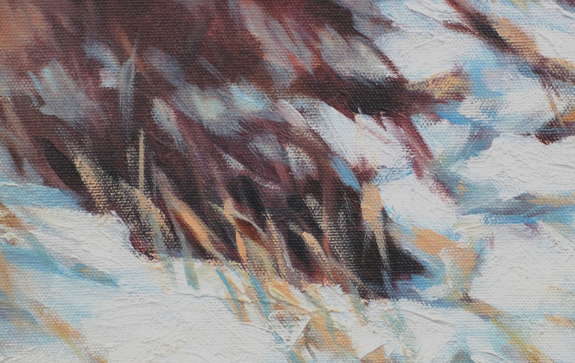 Frozen Sanctuary by Suzanne Massion |   Closeup View of Artwork 