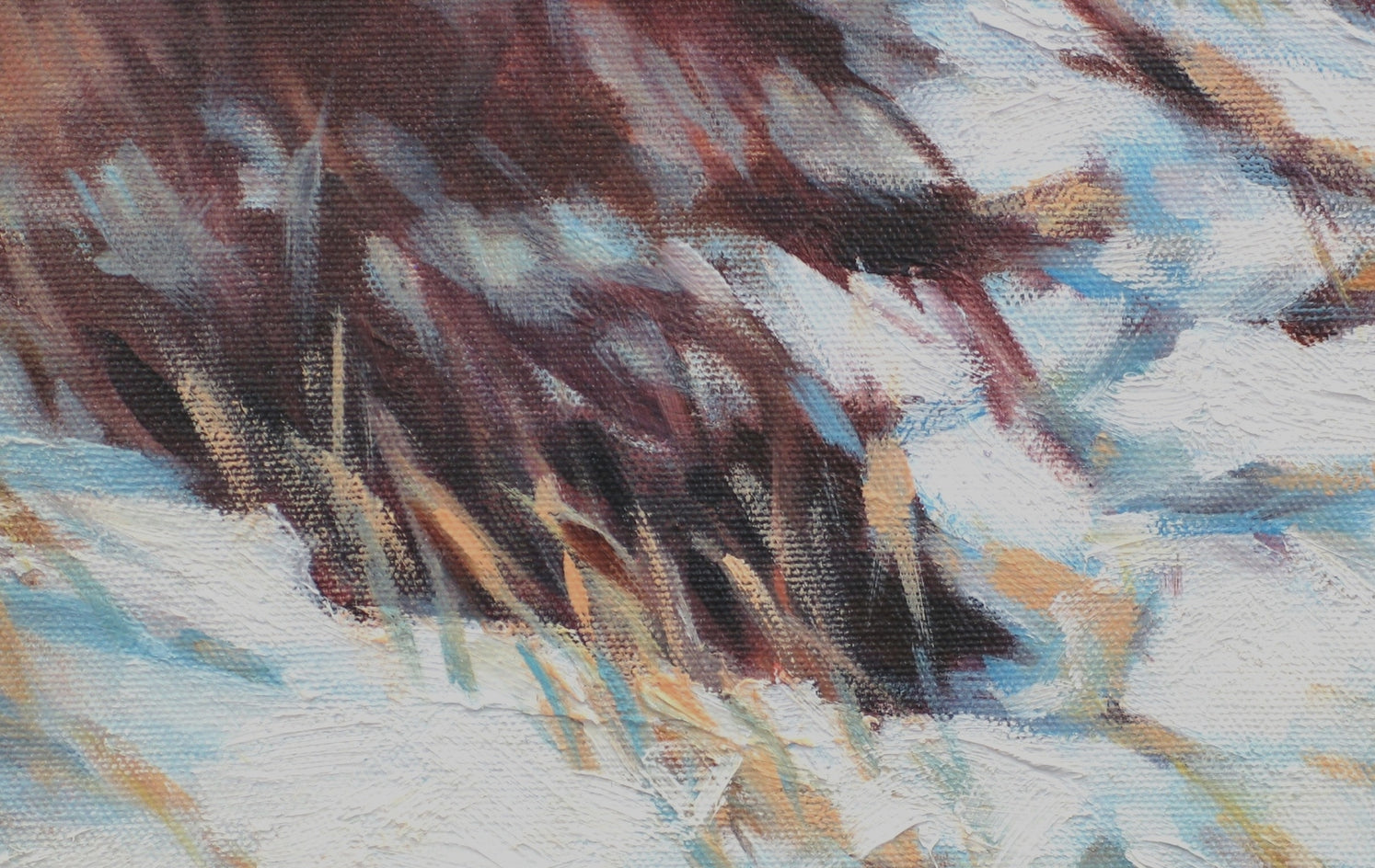 Frozen Sanctuary by Suzanne Massion |  Closeup View of Artwork 