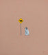 Original art for sale at UGallery.com | Penguin & Cow Sign by Heejin Sutton | $950 | mixed media artwork | 15.5' h x 13.5' w | thumbnail 1