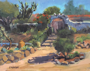 Original art for sale at UGallery.com | Ranchero's Garden by Claudia Verciani | $775 | oil painting | 11' h x 14' w | photo 1
