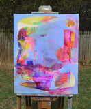 Original art for sale at UGallery.com | Circus Act by Patrick O'Boyle | $825 | mixed media artwork | 30' h x 24' w | thumbnail 3