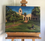 Original art for sale at UGallery.com | Arches of Light by Claudia Verciani | $1,150 | oil painting | 18' h x 24' w | thumbnail 3