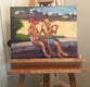 Original art for sale at UGallery.com | Cool Treats by Claudia Verciani | $1,025 | oil painting | 16' h x 20' w | thumbnail 3