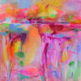 Original art for sale at UGallery.com | Landscape Abstraction with Color Washes by Patrick O'Boyle | $1,500 | acrylic painting | 36' h x 36' w | photo 1