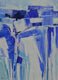 Original art for sale at UGallery.com | Blue Abstract by Patrick O'Boyle | $1,475 | acrylic painting | 40' h x 30' w | thumbnail 1
