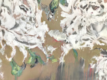 Original art for sale at UGallery.com | Peonies by DL Watson | $3,000 | acrylic painting | 36' h x 36' w | thumbnail 4