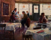 Original art for sale at UGallery.com | Breakfast at Your Place by Faye Vander Veer | $2,100 | oil painting | 16' h x 20' w | thumbnail 1