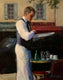 Original art for sale at UGallery.com | Le Serveur (Paris) by Faye Vander Veer | $2,100 | oil painting | 20' h x 16' w | thumbnail 1