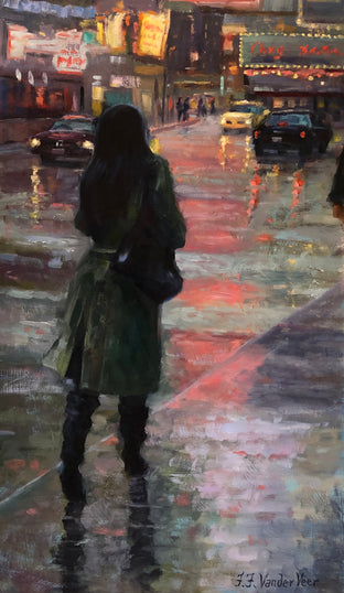 Original art for sale at UGallery.com | November Rain by Faye Vander Veer | $1,300 | oil painting | 24' h x 12' w | photo 1