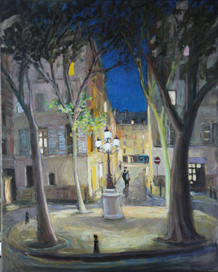 Original art for sale at UGallery.com | Furstemberg in October by Bertrand Girard | $3,000 | acrylic painting | 39' h x 31' w | photo 1