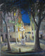 Original art for sale at UGallery.com | Furstemberg in October by Bertrand Girard | $3,000 | acrylic painting | 39' h x 31' w | thumbnail 1