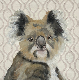 Original art for sale at UGallery.com | Little Fuzz by Karen Barton | $550 | oil painting | 10' h x 10' w | photo 1