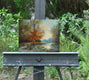 Original art for sale at UGallery.com | Glimpse of Twilight by Gail Greene | $300 | oil painting | 8' h x 10' w | thumbnail 3