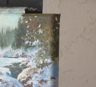 Shadow of the Pines by Gail Greene |  Side View of Artwork 