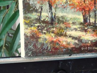 Original art for sale at UGallery.com | Shadows of Autumn by Gail Greene | $300 | oil painting | 10' h x 8' w | photo 2