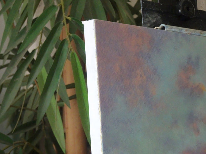 Sunset Sail by Gail Greene |  Side View of Artwork 