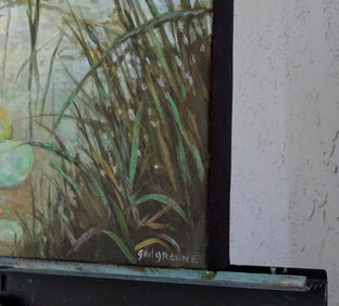 Waterlilies at Dawn by Gail Greene |  Side View of Artwork 