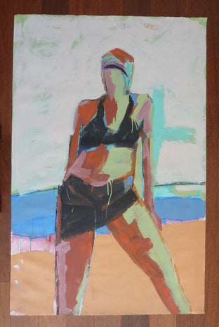 Beach Woman by Gail Ragains |  Context View of Artwork 